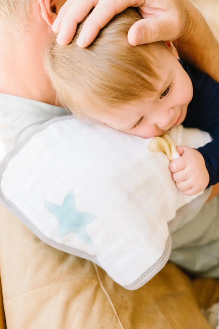 Organic Burp Cloth - Dreams and Stars